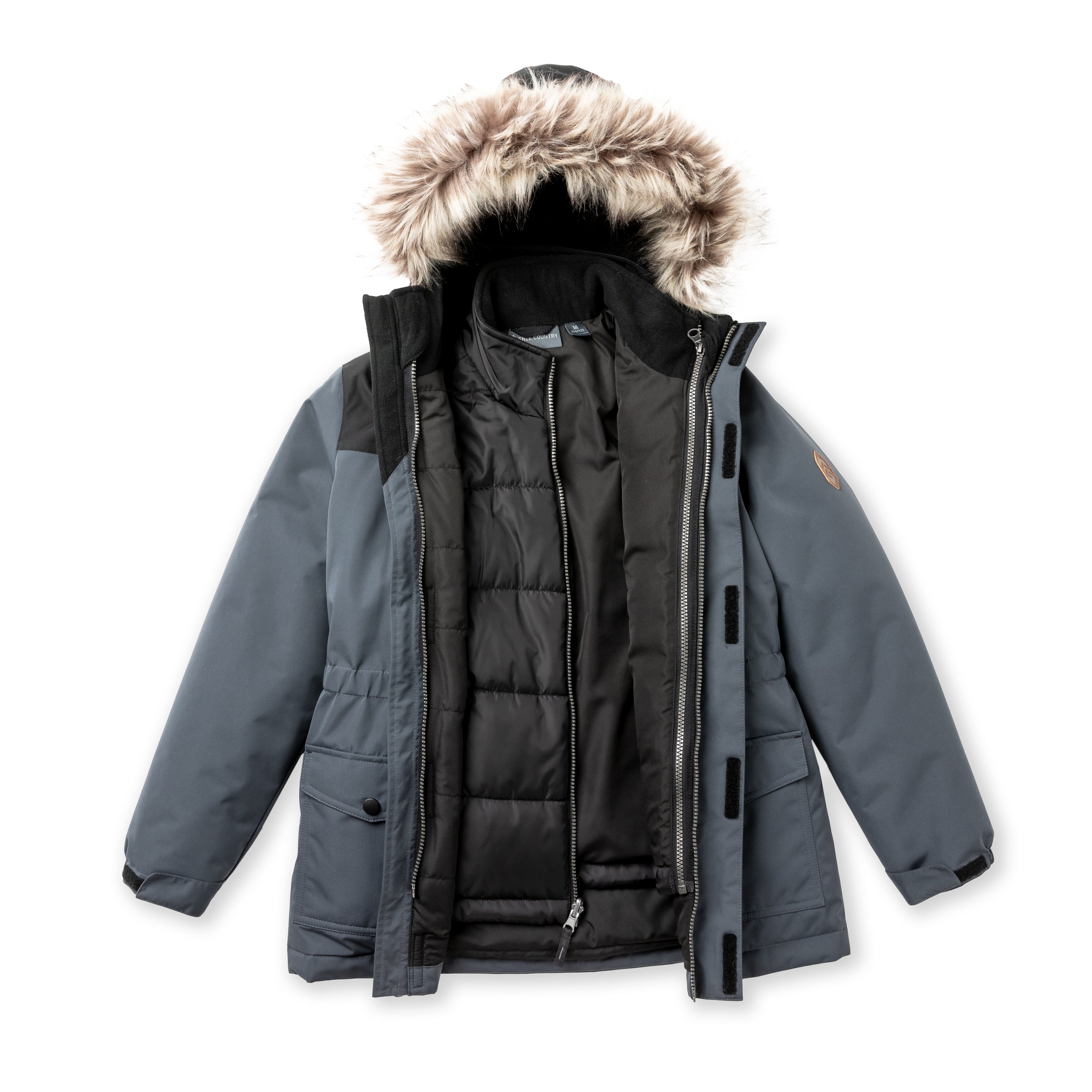 Boys' 3-in-1 Systems Parka Jacket – Free Country