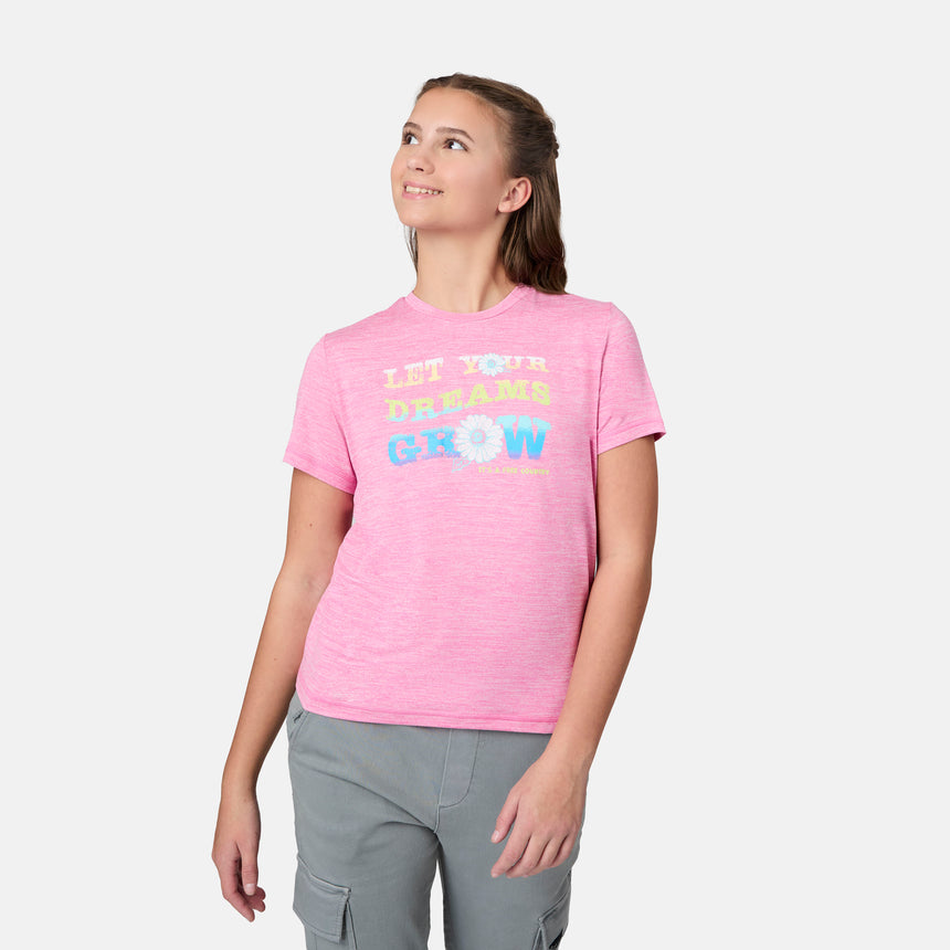 Girls' Microtech® Graphic Crew Neck Shirt