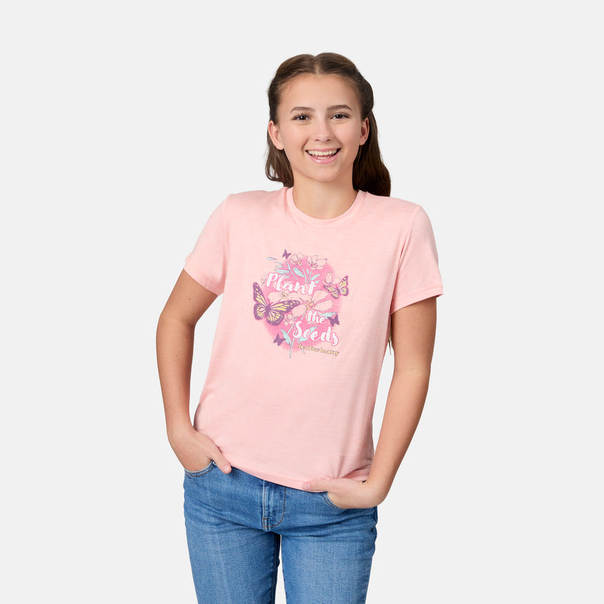 Girls' Microtech® Graphic Crew Neck Shirt
