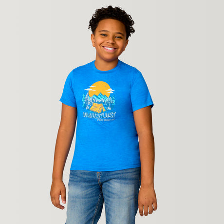 Boys' Microtech® Graphic Crew Neck Shirt - XL – ROYAL #color_royal