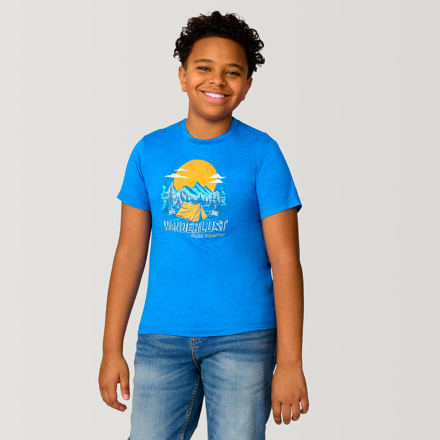 Boys' Microtech® Graphic Crew Neck Shirt - XL – ROYAL #color_royal