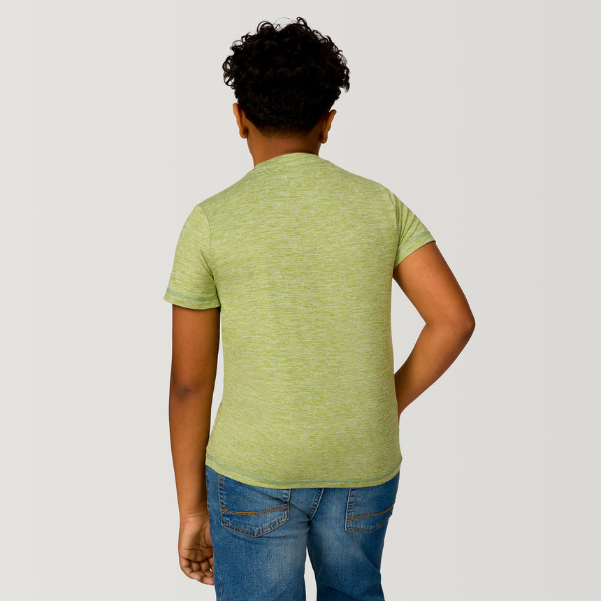 Boys' Microtech® Crew Neck Shirt - XL – PISTACHIO #color_pistachio