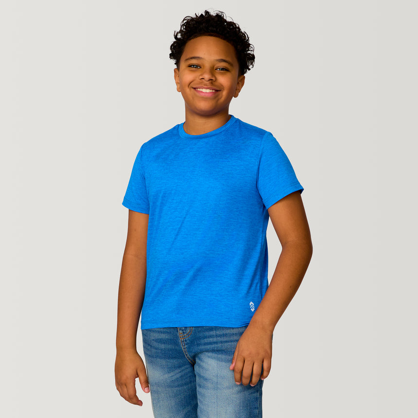 Boys' Microtech® Crew Neck Shirt - XL – ROYAL #color_royal