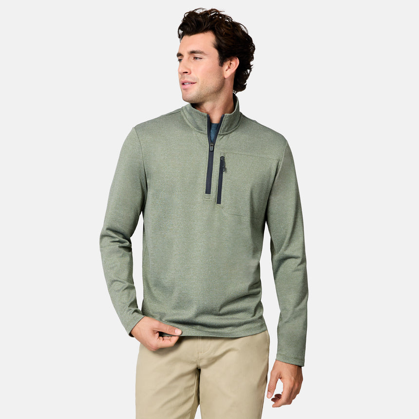 Men's Tech Double Face Quarter Zip Shirt