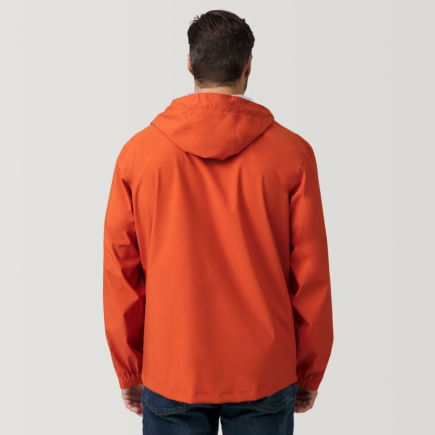[Justin is 6’1” wearing a size Medium.] Men's Hydro Lite Spectator Waterproof Jacket - Harris Orange - M #color_harris-orange