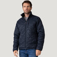 [Vince is 6'1" wearing a size Medium.] Men's Apex Quilted Puffer Jacket - Navy color_navy