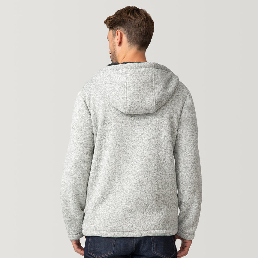 [Matt is 6’2” wearing a size Medium.] Men's Northwood Mountain Fleece Hoodie - Pumice - M #color_pumice