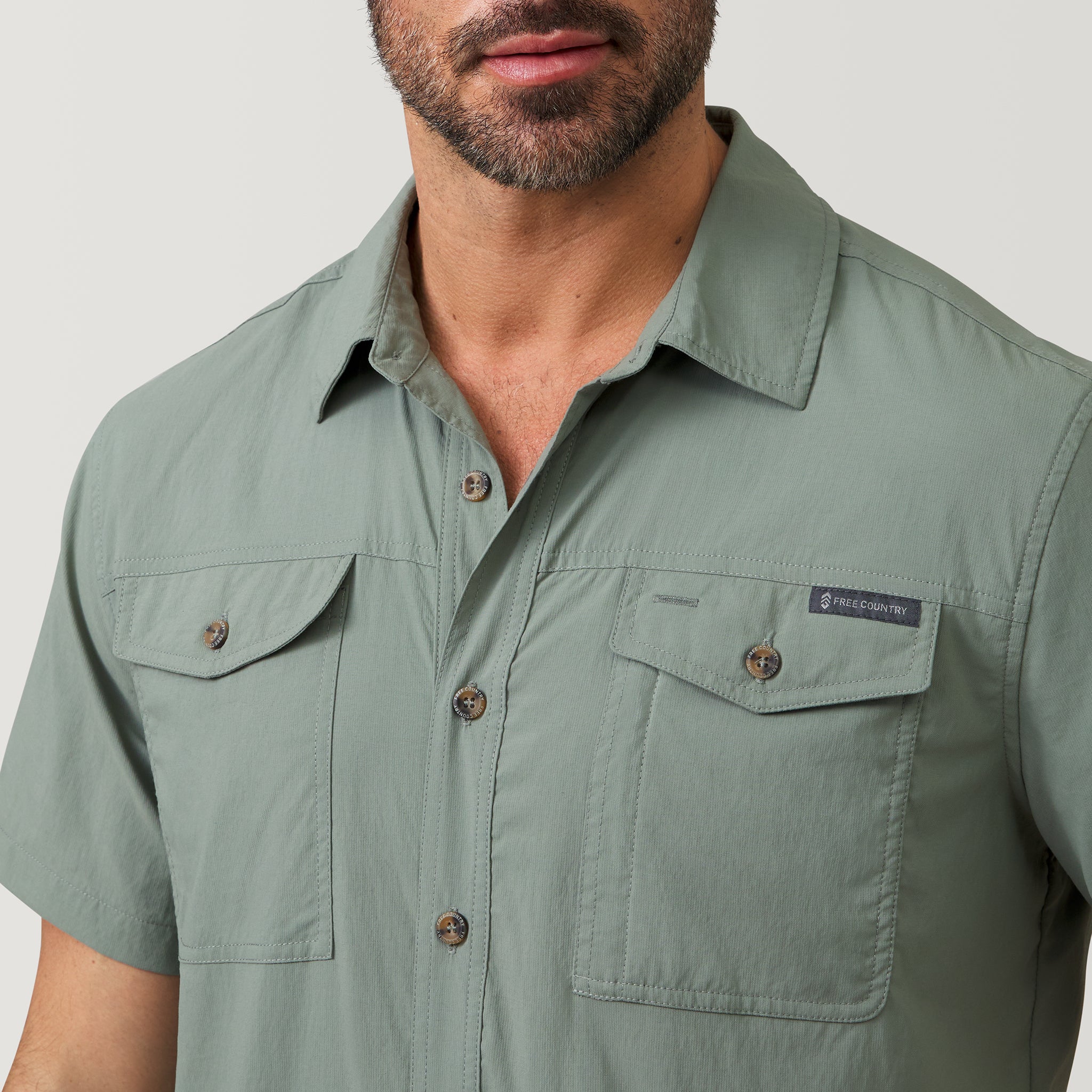 Men's Expedition Nylon Rip-Stop Short Sleeve Shirt – Free Country