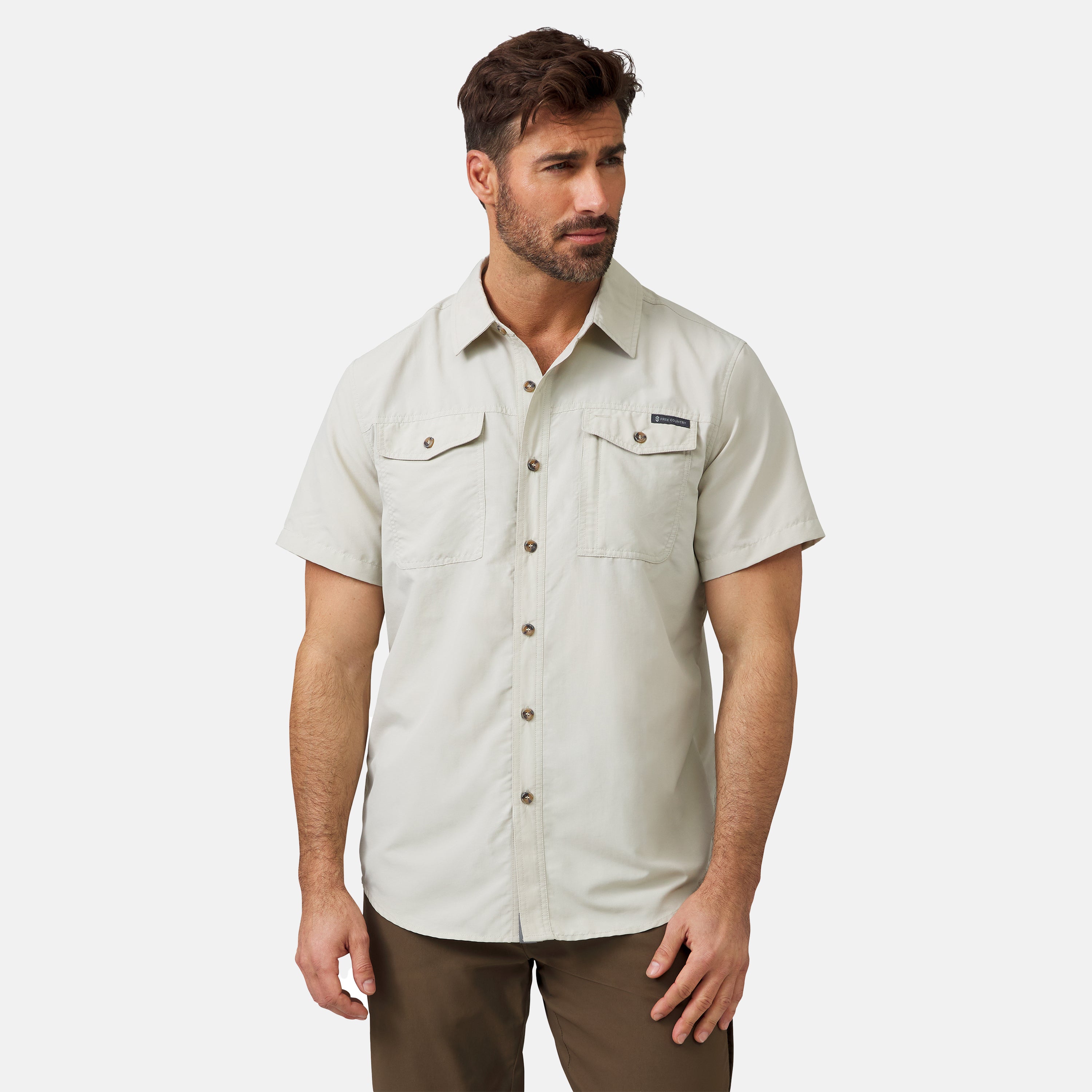 Men's Expedition Nylon Rip-Stop Short Sleeve Shirt – Free Country