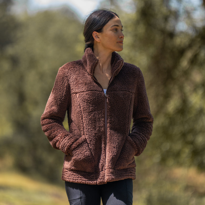 Women's Sierra Butter Pile® II Jacket - S - Cocoa #color_cocoa