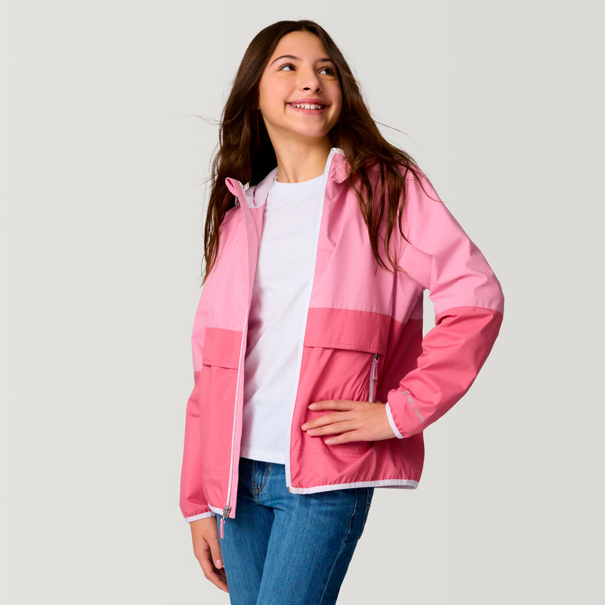 Girls' Easy Hiking Windshear Jacket