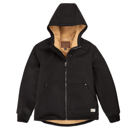 Men's Wind River Burly Canvas Softshell Jacket - Black - M #color_black