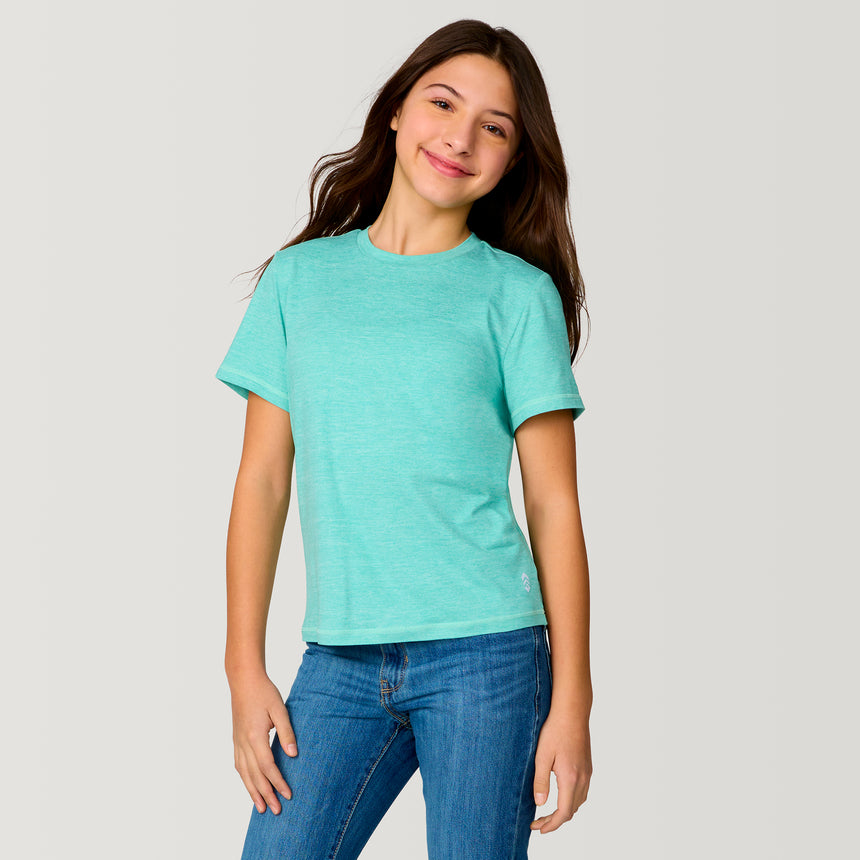 Girls' Microtech® Crew Neck Shirt