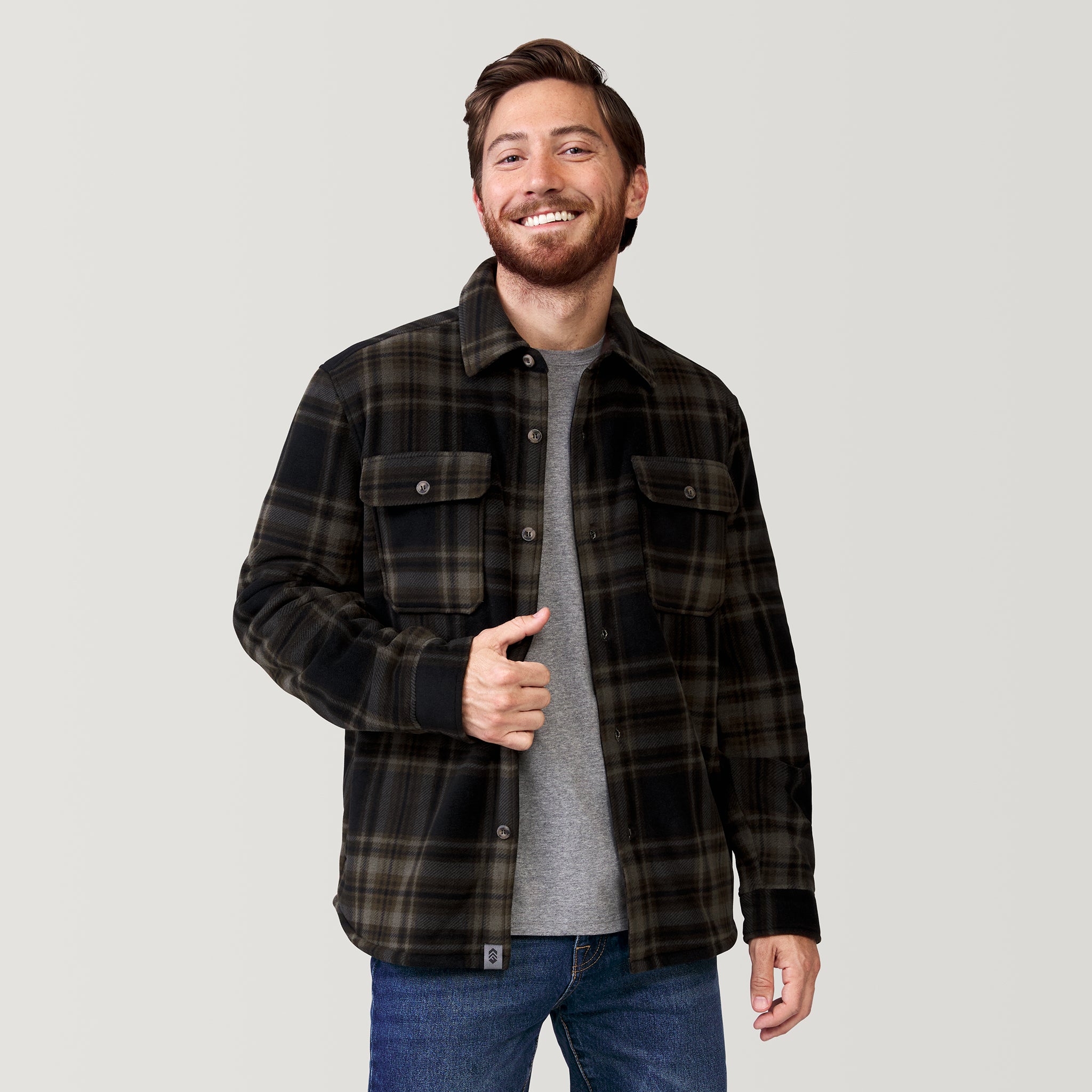 Mountain ridge flannel hooded jacket sale