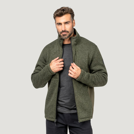 Men's Badland Textured Mountain Fleece Jacket