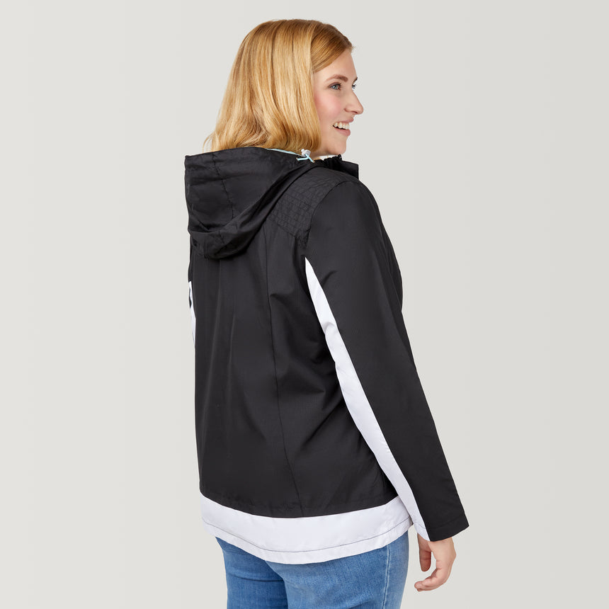 Free Country Women's Plus Size Sunswept Athletx Windbreaker Jacket - - #color_black
