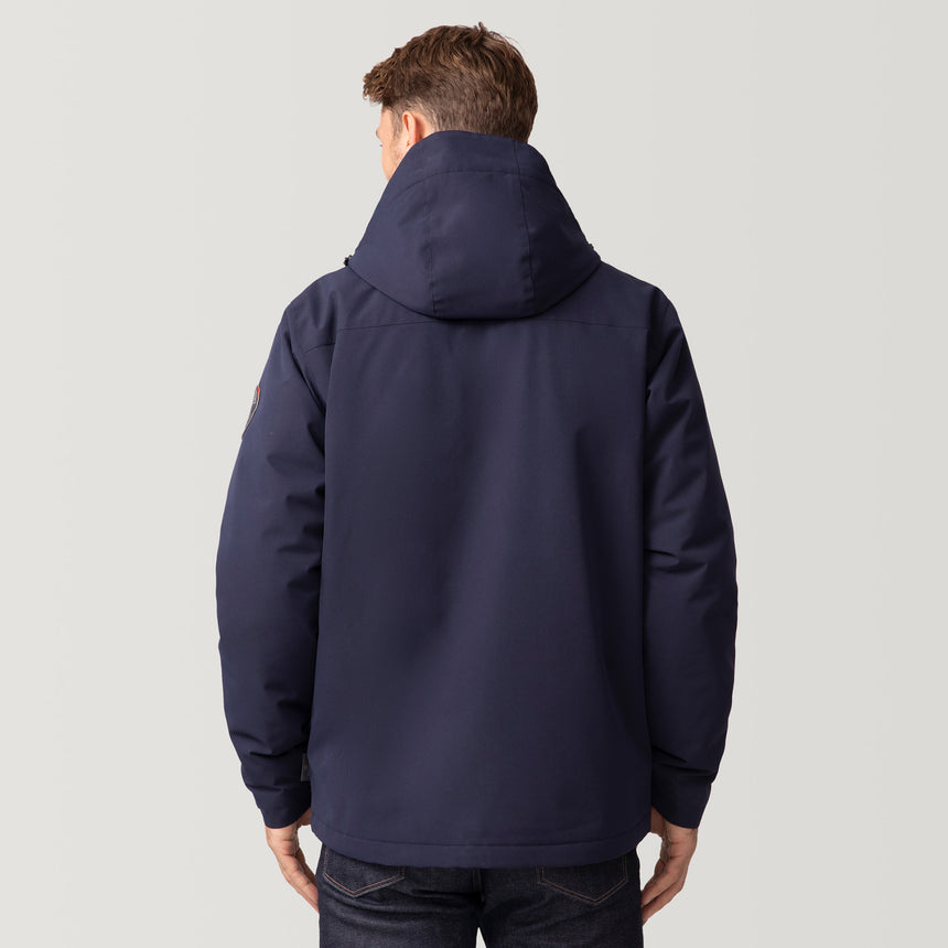 [Matt is 6'2" wearing a size Medium.] Men's Ski Patrol 3-in-1 Systems Jacket - Dark Navy - M #color_dark_navy