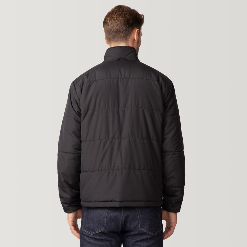 [Matt is 6'2" wearing a size Medium.] Men's Ski Patrol 3-in-1 Systems Jacket - Dark Navy - M #color_dark_navy