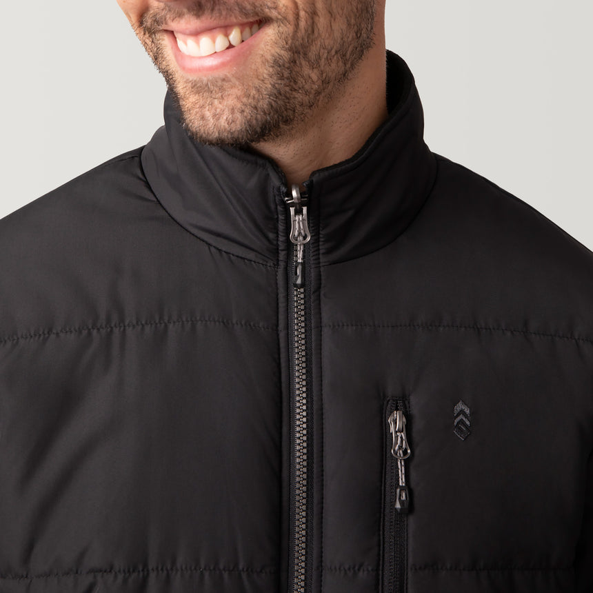 [Matt is 6'2" wearing a size Medium.] Men's Ski Patrol 3-in-1 Systems Jacket - Dark Navy - M #color_dark_navy