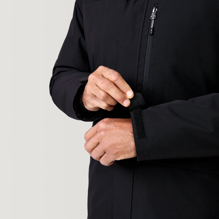 [Jonathan is 6’1” wearing a size Medium.] Men's Ski Patrol 3-in-1 Systems Jacket - Black - M #color_black