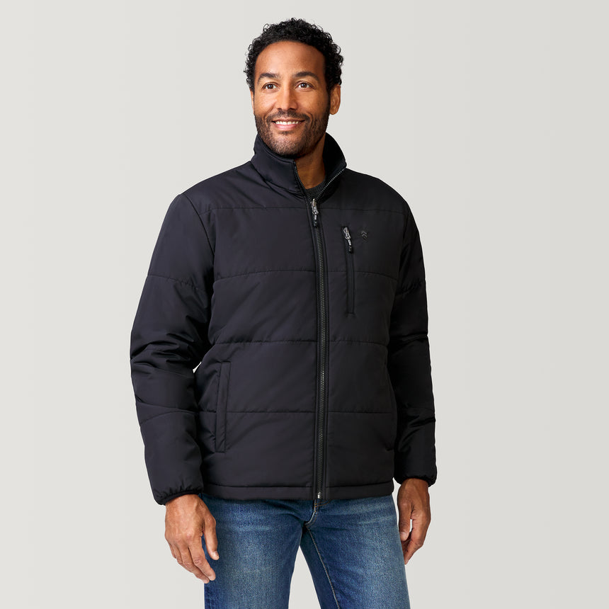 [Jonathan is 6’1” wearing a size Medium.] Men's Ski Patrol 3-in-1 Systems Jacket - Black - M #color_black