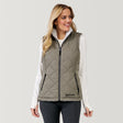 [Model is wearing a size Small.] Women's Stratus Lite Reversible Vest - S - Vine #color_vine