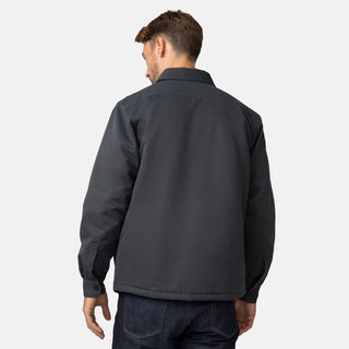 [Matt is 6’2” wearing a size Medium.] Men's Brawny Canvas Function Work Shirt - Coal - M #color_coal