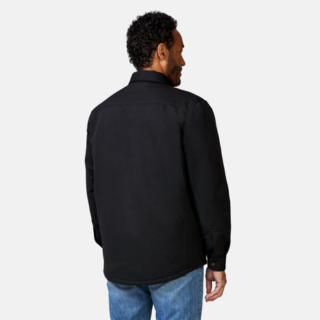 [Jonathan is 6’1” wearing a size Medium.] Men's Brawny Canvas Function Work Shirt - Black - M #color_black