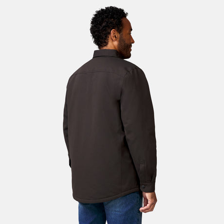 [Jonathan is 6’1” wearing a size Medium.] Men's Brawny Canvas Function Work Shirt - Fudge - M #color_fudge