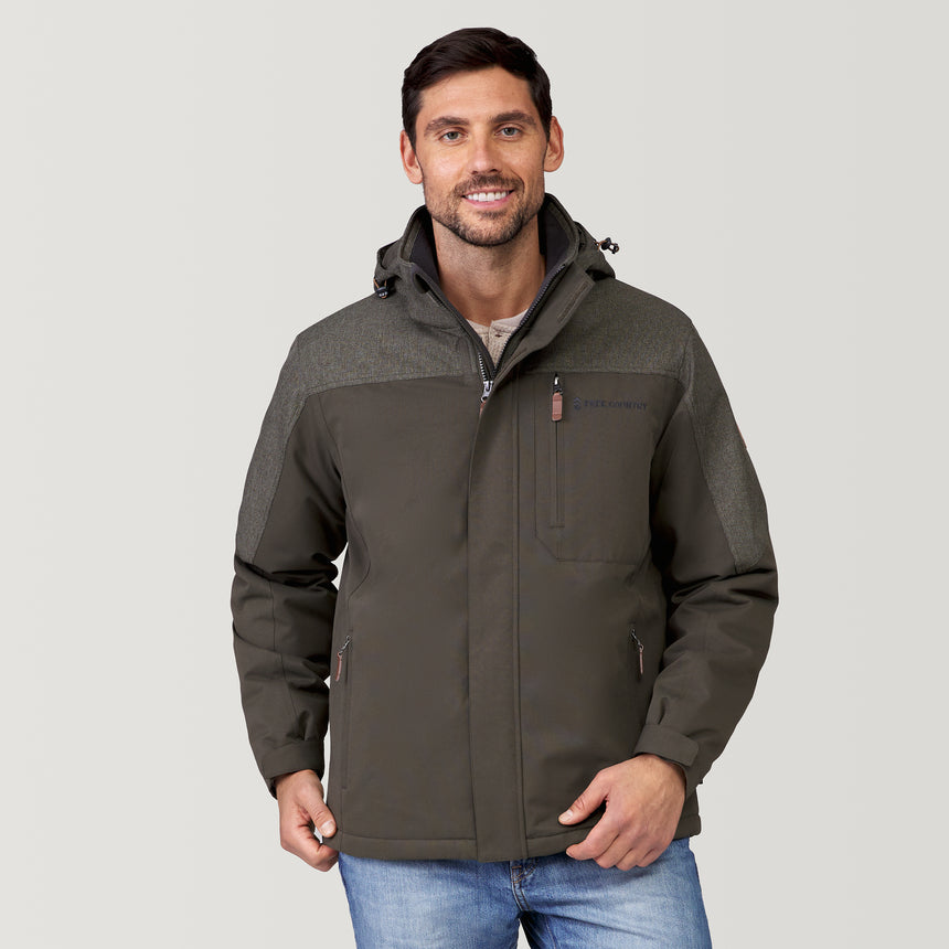 Men's High Alps II Brawny Canvas Parka Jacket - Dark Olive - M #color_dark_olive