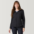 [Melanie is 5’8.5” wearing a size Small.] Women's X2O Packable Rain Jacket - S - Black #color_black