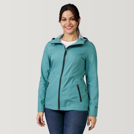 [Michelle is 5’8” wearing a size Small.] Women's X2O Anorak Rain Jacket - Laurel - S #color_laurel