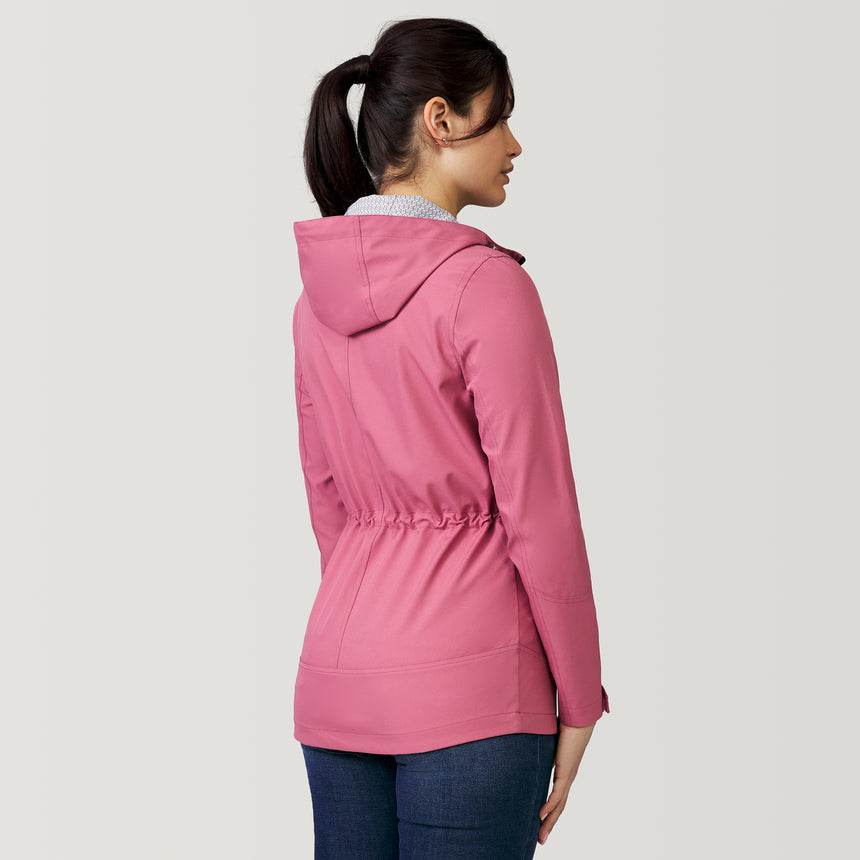 [Michelle is 5’8” wearing a size Small.] Women's X2O Anorak Rain Jacket - Rosette - S #color_rosette