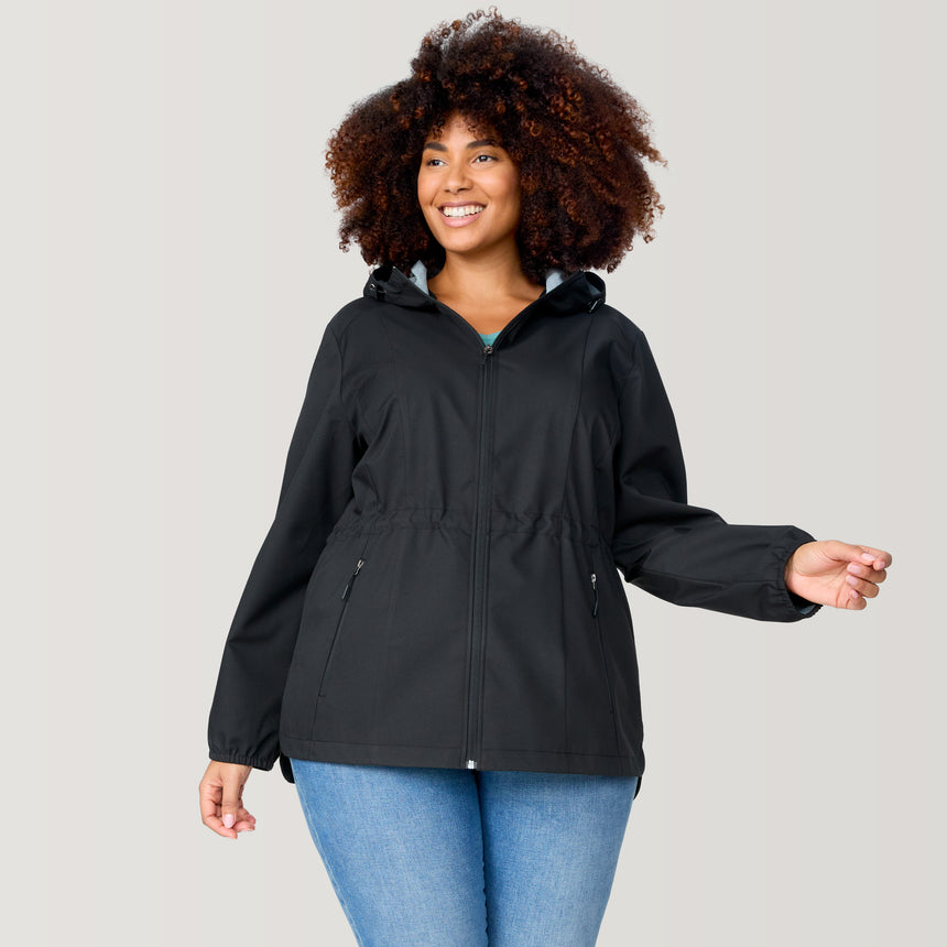 Women's Plus Size X2O Long Rain Jacket