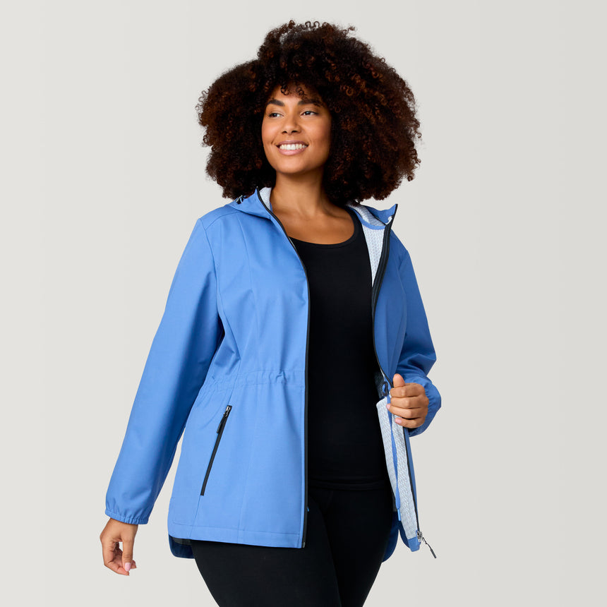 Women's Plus Size X2O Long Rain Jacket