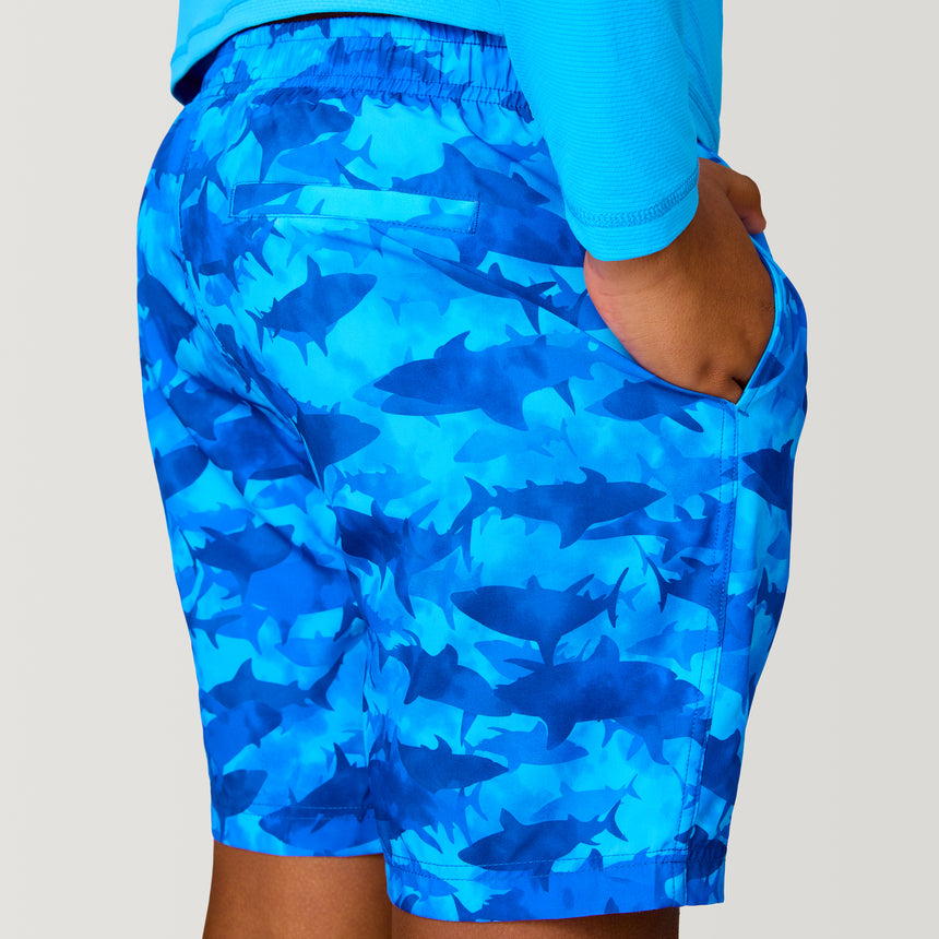 Boys' Shark Academy Swim Short - XL – POOL_SHARK_ACADEMY #color_POOL_SHARK_ACADEMY