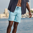 Men's Textured Surf Swim Short - M - AQUA #color_aqua