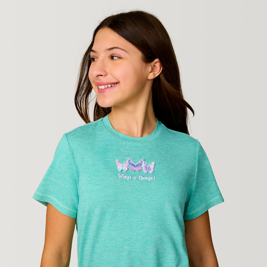 Girls' Microtech® Graphic Crew Neck Shirt