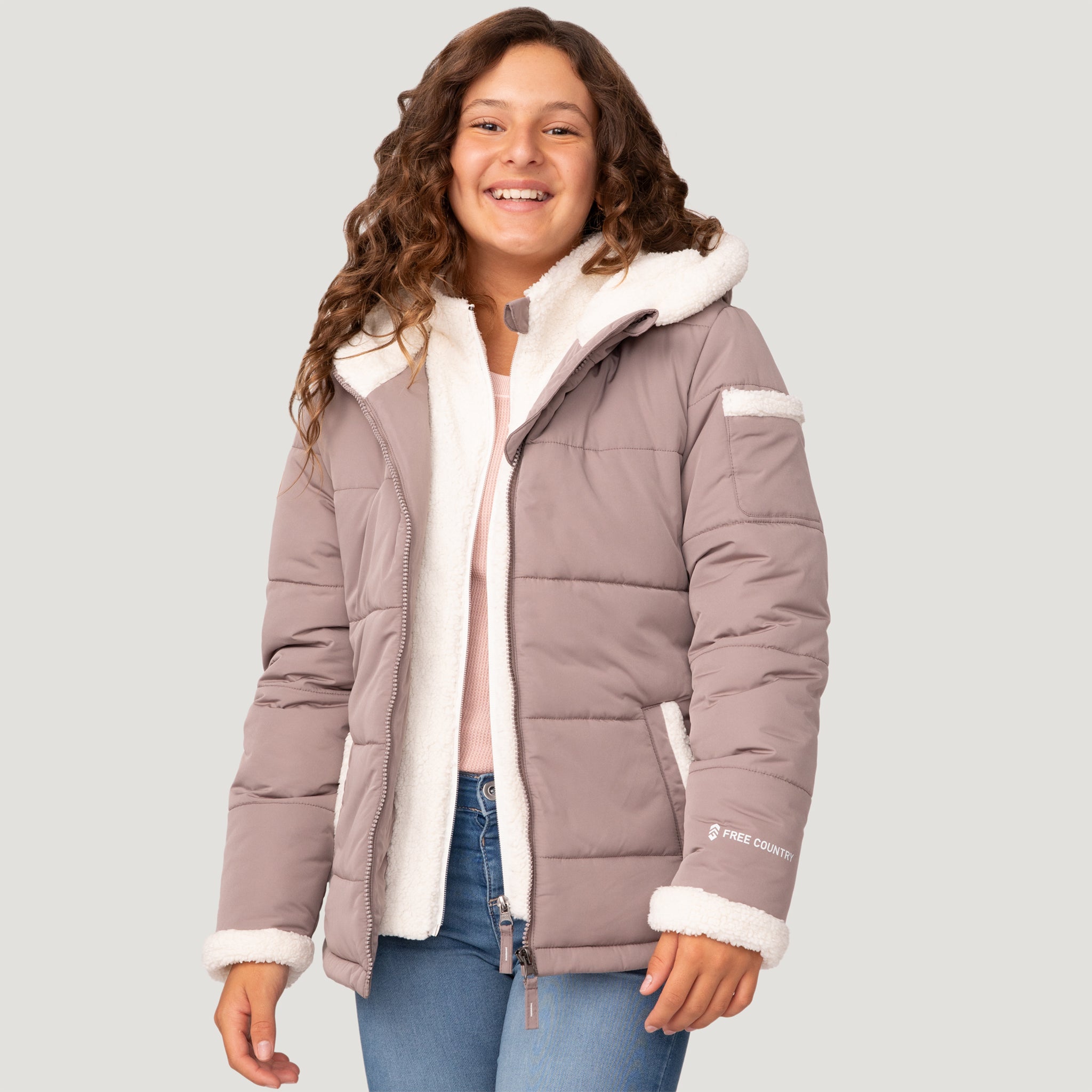 Puff jacket girls best sale