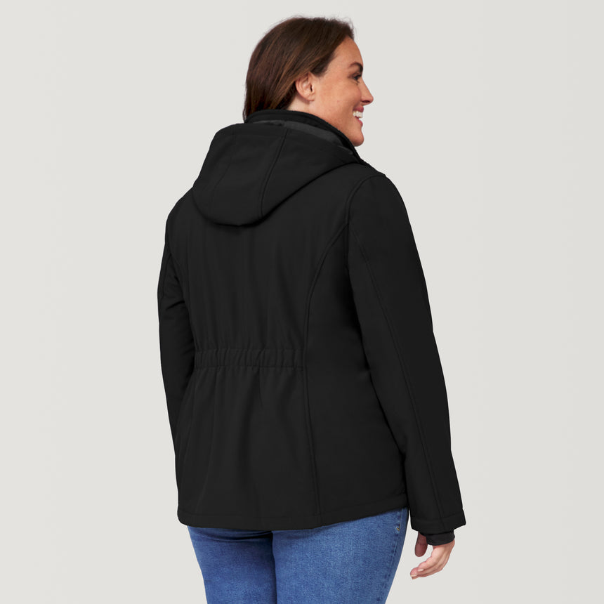 Women's Plus Size Aeris II Super Softshell® Jacket - Black - 1X #color_black