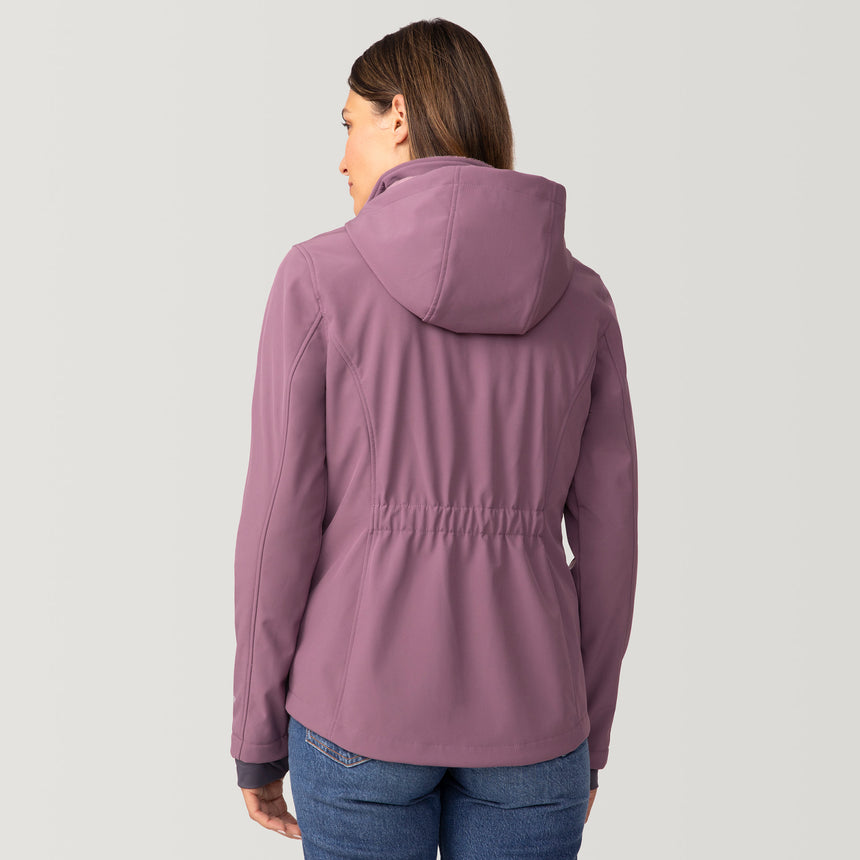 [Olga is 5’9” wearing a size Small.] Women's Aeris II Super Softshell® Jacket - S - Plumberry - #color_plumberry