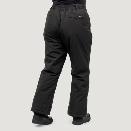 Free Country Women's Plus Size FreeCycle® Chill Off Padded Ski Pant - Black - 1X #color_black