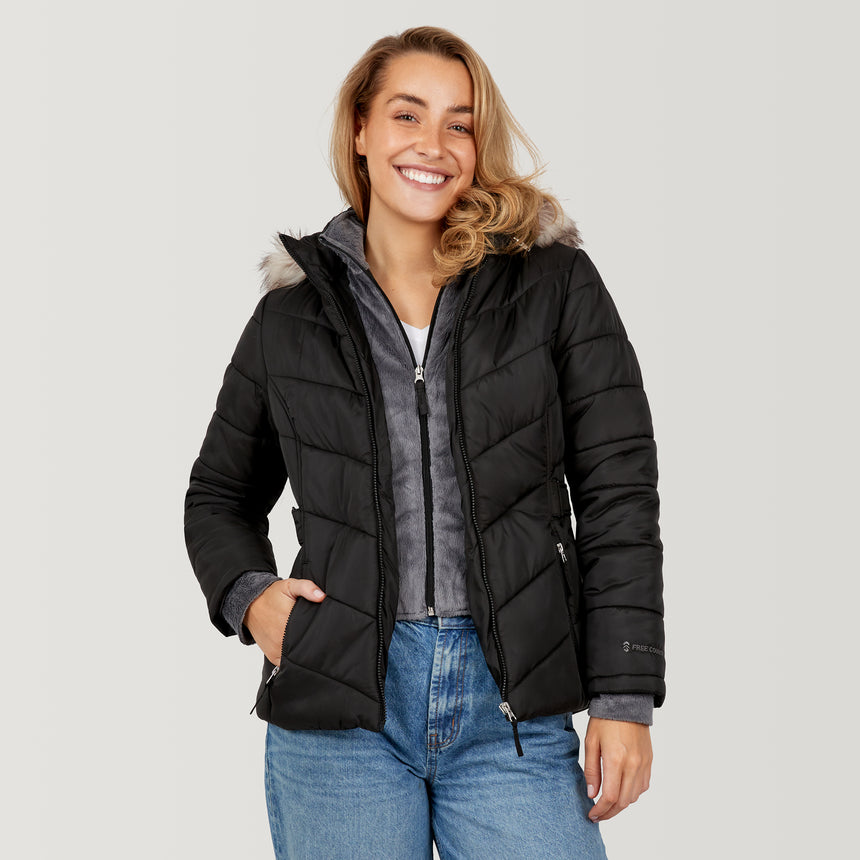 Women's Unstoppable II Poly Air Touch Jacket - Black - S #color_black