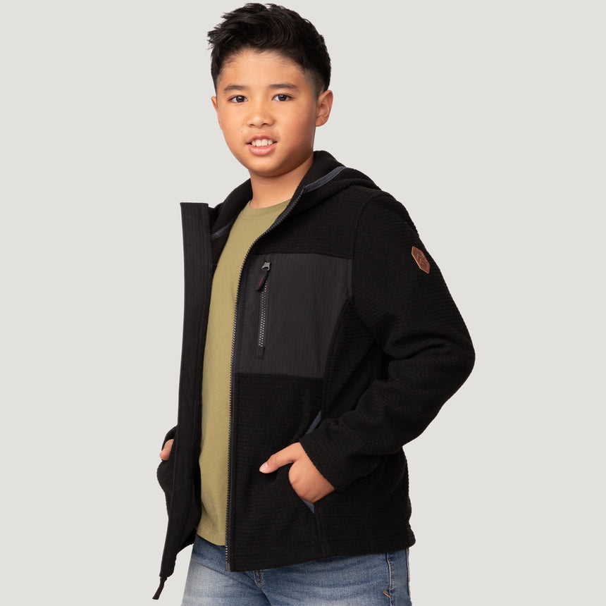 Boys' Brick Fleece Hoodie Jacket