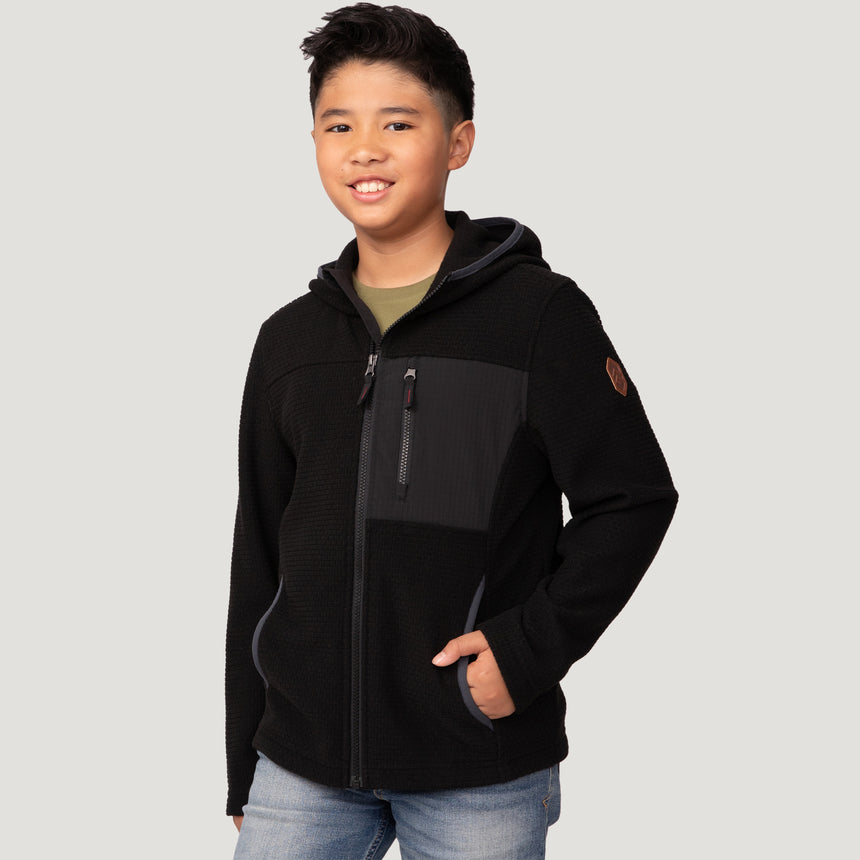 Boys' Brick Fleece Hoodie Jacket