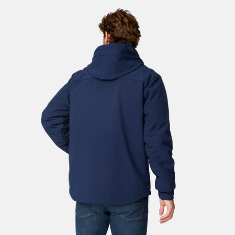 [Vince is 6'1" wearing a size Medium.] Men's Atalaya III 3-in-1 Systems Jacket - Navy #color_navy