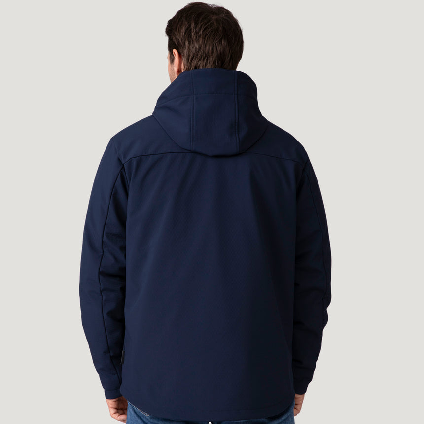 [Vince is 6'1" wearing a size Medium.] Men's Atalaya III 3-in-1 Systems Jacket - Navy #color_navy