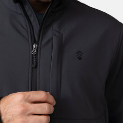 [Vince is 6’1” wearing a size Medium.] Men's Lanier Super Softshell® Jacket - Coal - M #color_coal