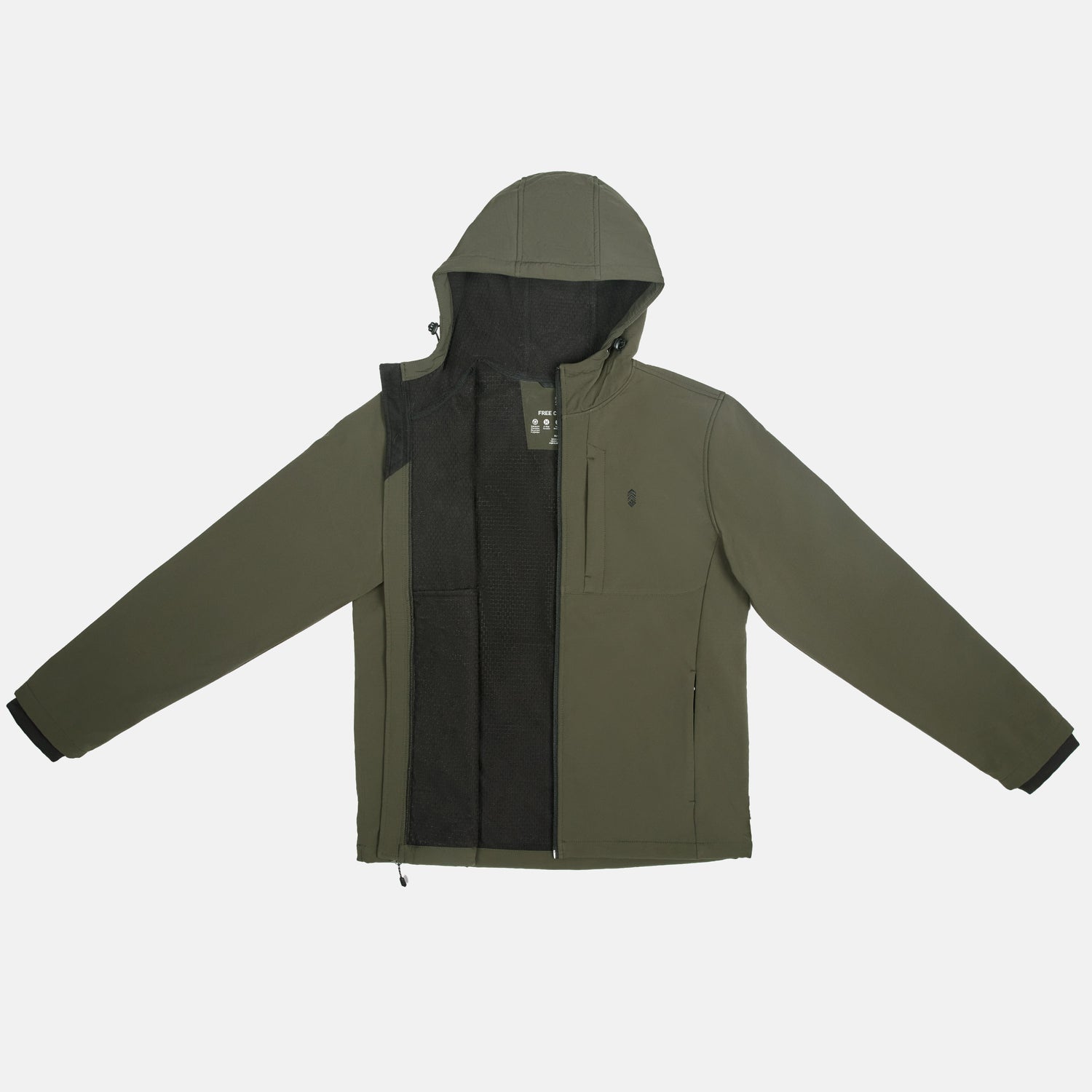 Shell Jacket Flat Lay Men's Brick Fleece Lined Super Softshell® Jacket – Free Country