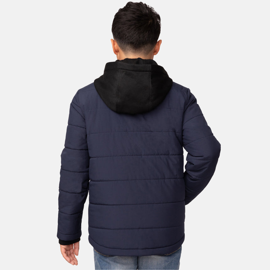 Boys' Trail Puffer Hoodie Shacket